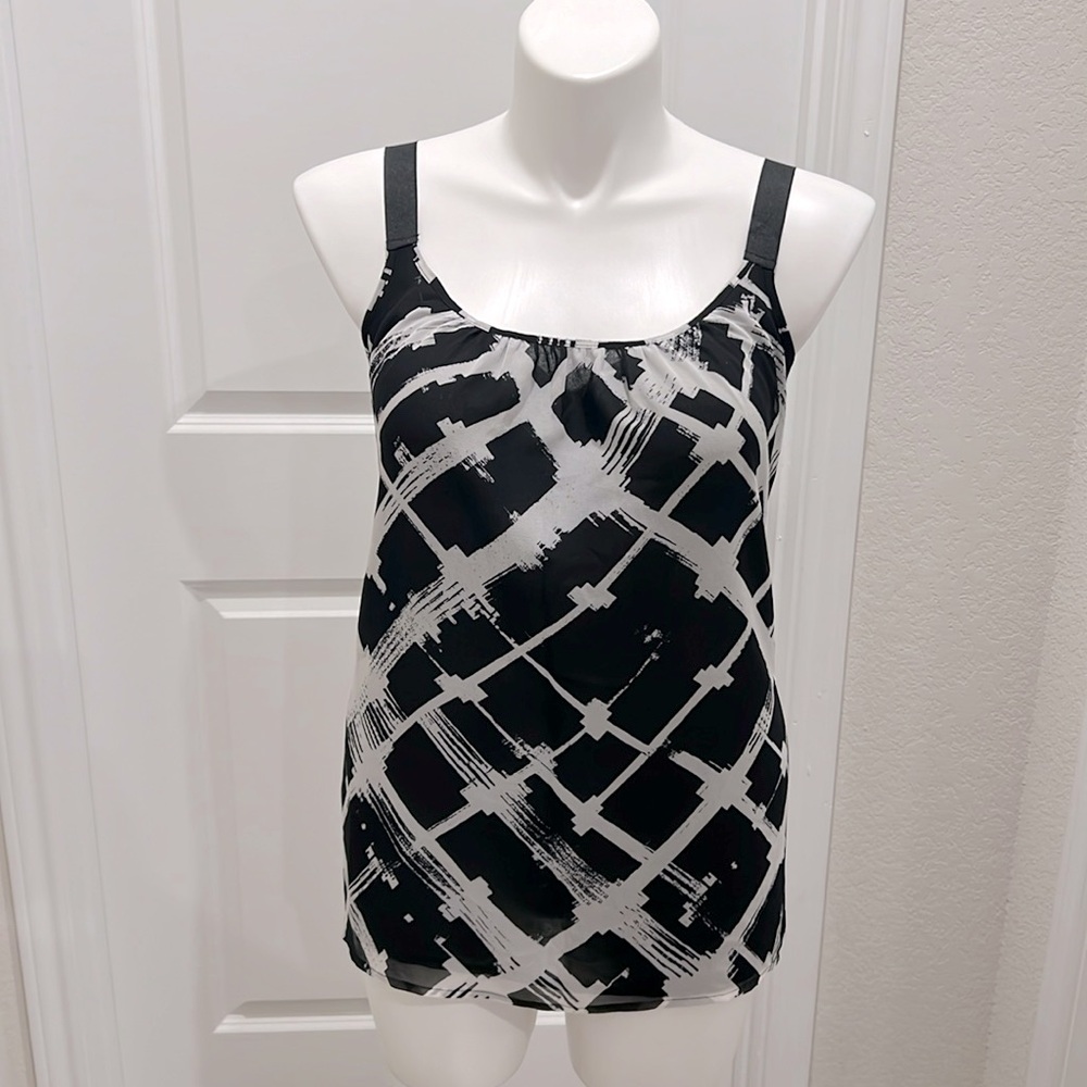 Black Chiffon Tank